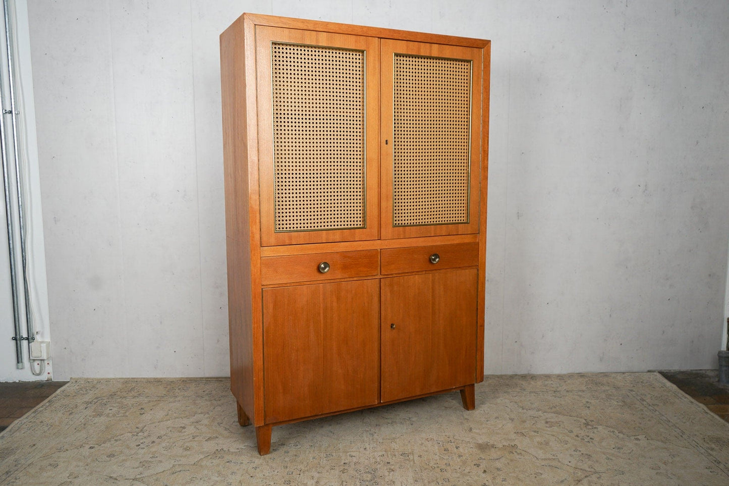 Teak Schrank Kommode Anrichte Dänisch Vintage 60er Mid Century