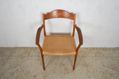 Teak Chair Wicker Desk Chair Vintage 60s Mid Century