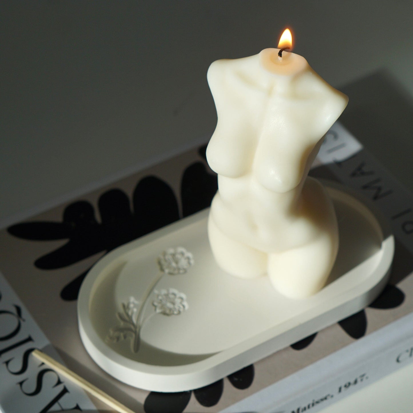 Handmade design candle female body