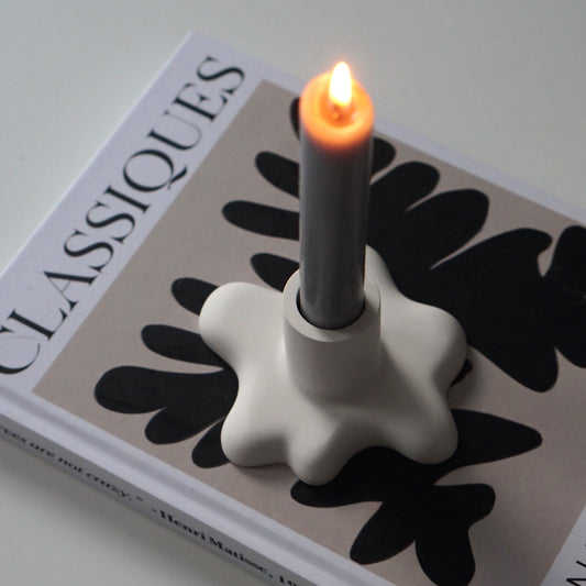 Handmade candle holder Klecks