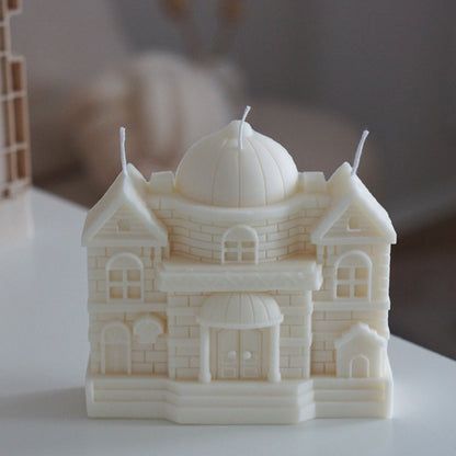 Handmade candle castle