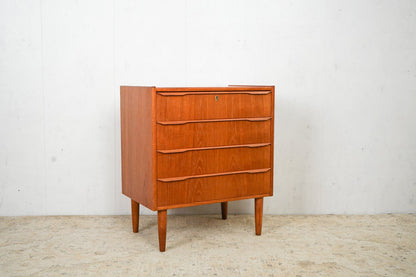 Teak Chest of Drawers 61.5cm, Danish, 60s Vintage