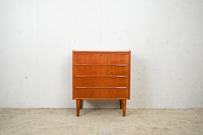 Teak Chest of Drawers 61.5cm, Danish, 60s Vintage