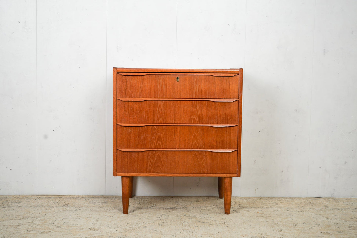 Teak Chest of Drawers 61.5cm, Danish, 60s Vintage