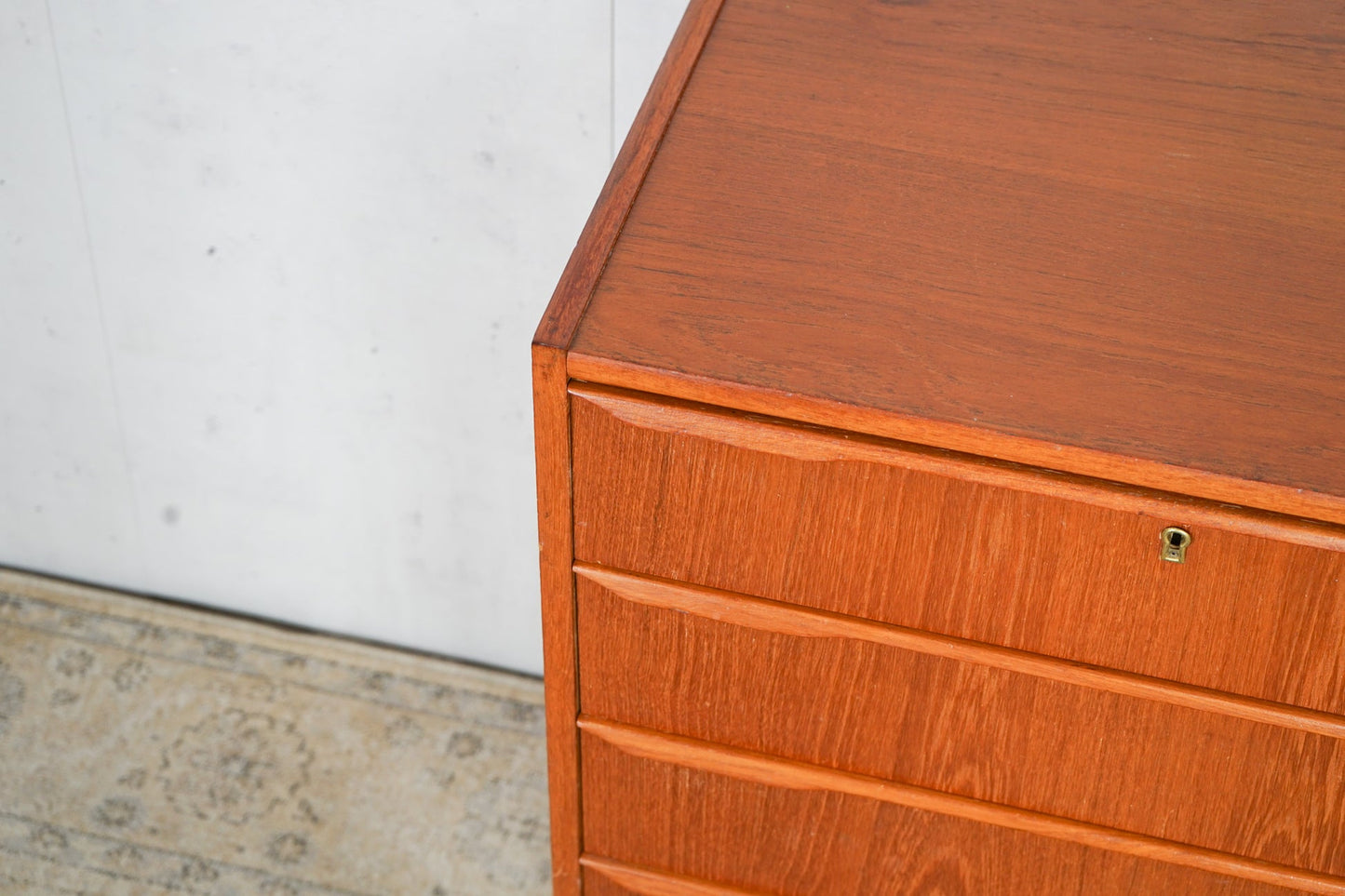 Teak Chest of Drawers 61.5cm, Danish, 60s Vintage