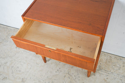 Teak Chest of Drawers 61.5cm, Danish, 60s Vintage