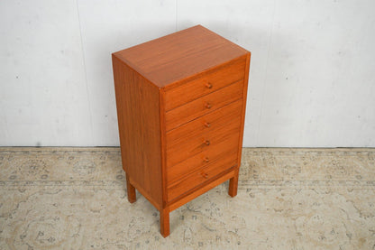 Teak chest of drawers 37.5cm, Danish, 60s