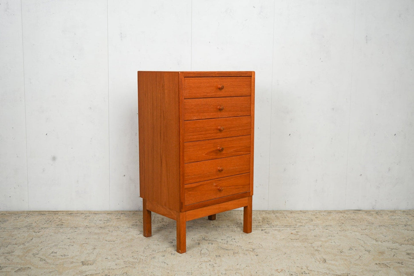 Teak chest of drawers 37.5cm, Danish, 60s