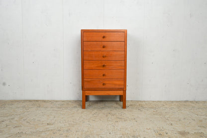 Teak chest of drawers 37.5cm, Danish, 60s