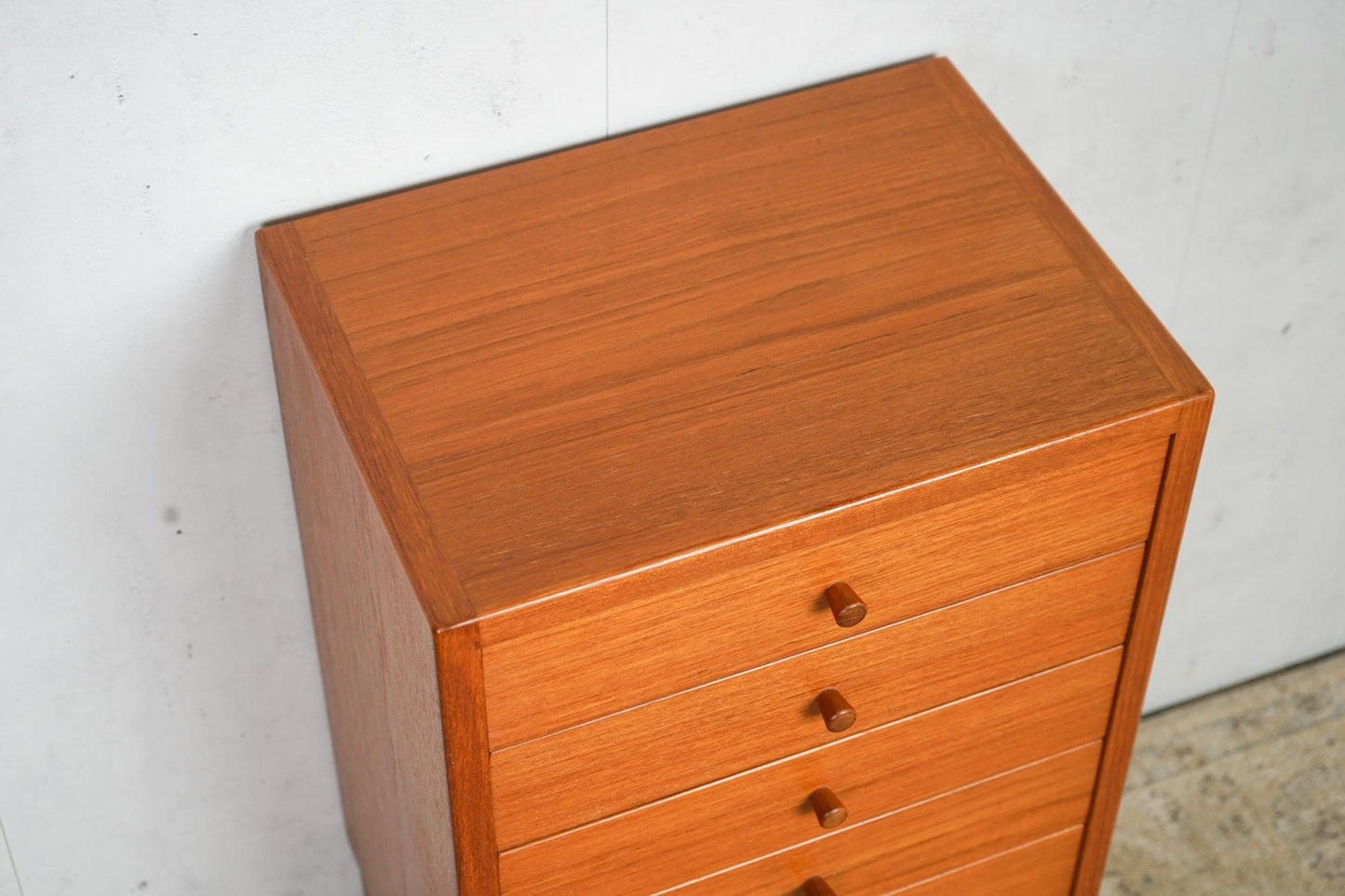 Teak chest of drawers 37.5cm, Danish, 60s