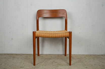 1 of 6 Niels Otto Møller Model 75 Teak Dining Chair Mid Century