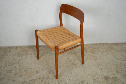 1 of 6 Niels Otto Møller Model 75 Teak Dining Chair Mid Century