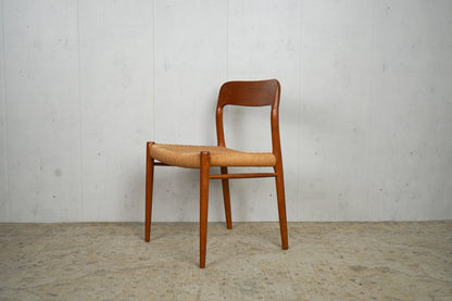 1 of 6 Niels Otto Møller Model 75 Teak Dining Chair Mid Century