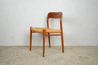 1 of 6 Niels Otto Møller Model 75 Teak Dining Chair Mid Century