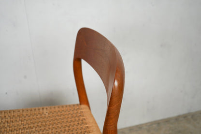 1 of 6 Niels Otto Møller Model 75 Teak Dining Chair Mid Century