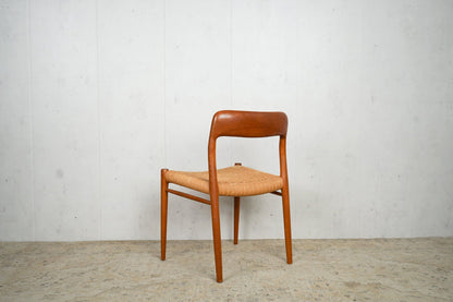 1 of 6 Niels Otto Møller Model 75 Teak Dining Chair Mid Century