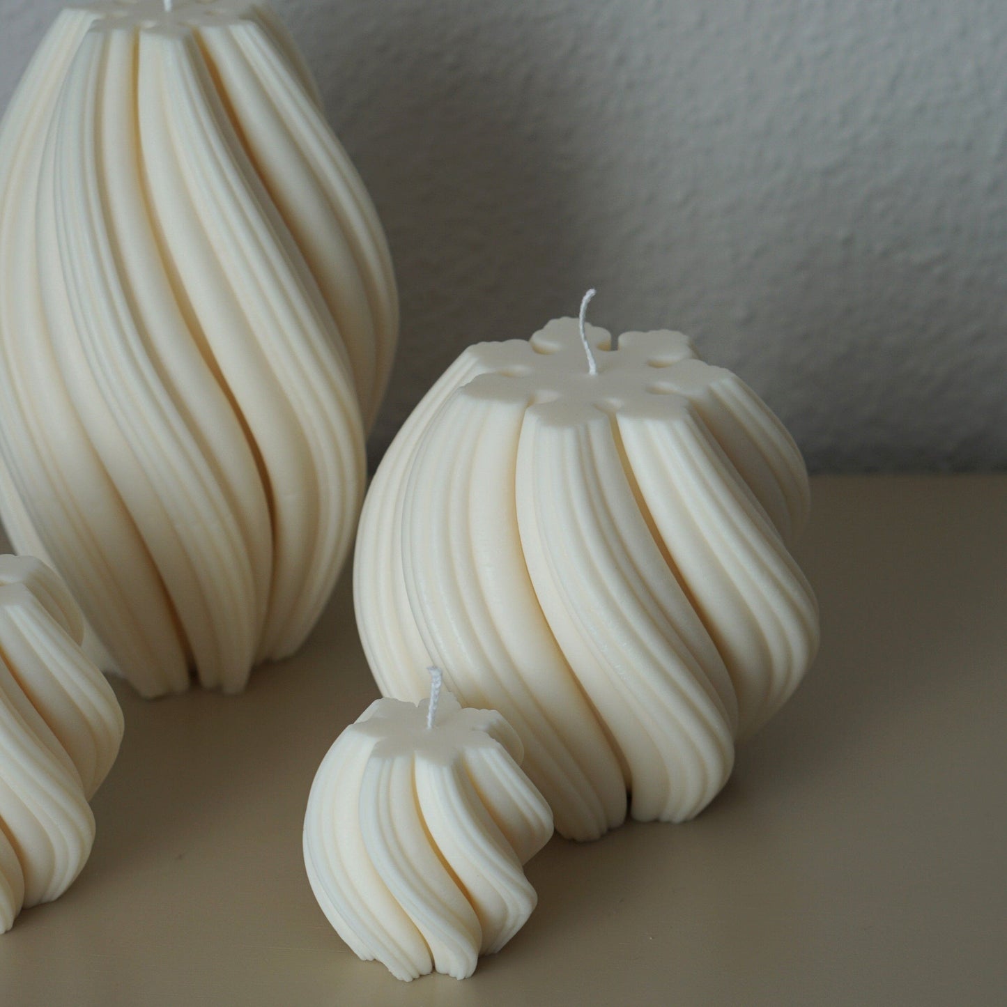 Handmade designer candles Swirl