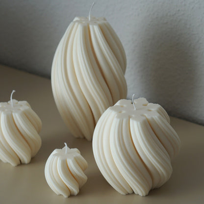 Handmade designer candles Swirl