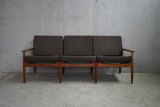 Arne Vodder 3 Seater Sofa Vintage Danish Mid Century Couch