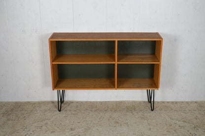 Teak Bookcase Hairpin 122cm Mid Century Danish Vintage