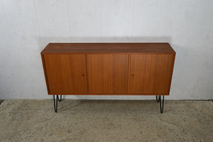 Teak Sideboard Kommode Dänisch Mid Century 148cm Hairpin Vintage