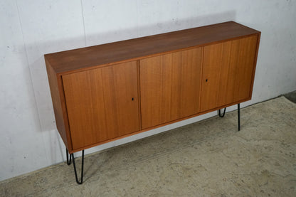 Teak Sideboard Chest of Drawers Danish Mid Century 148cm Hairpin Vintage