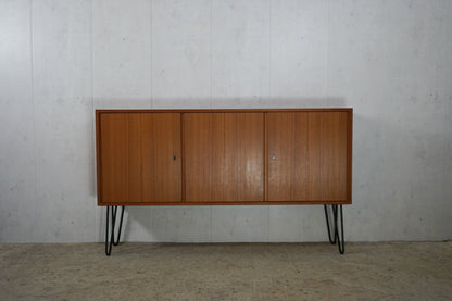 Teak Sideboard Chest of Drawers Danish Mid Century 148cm Hairpin Vintage