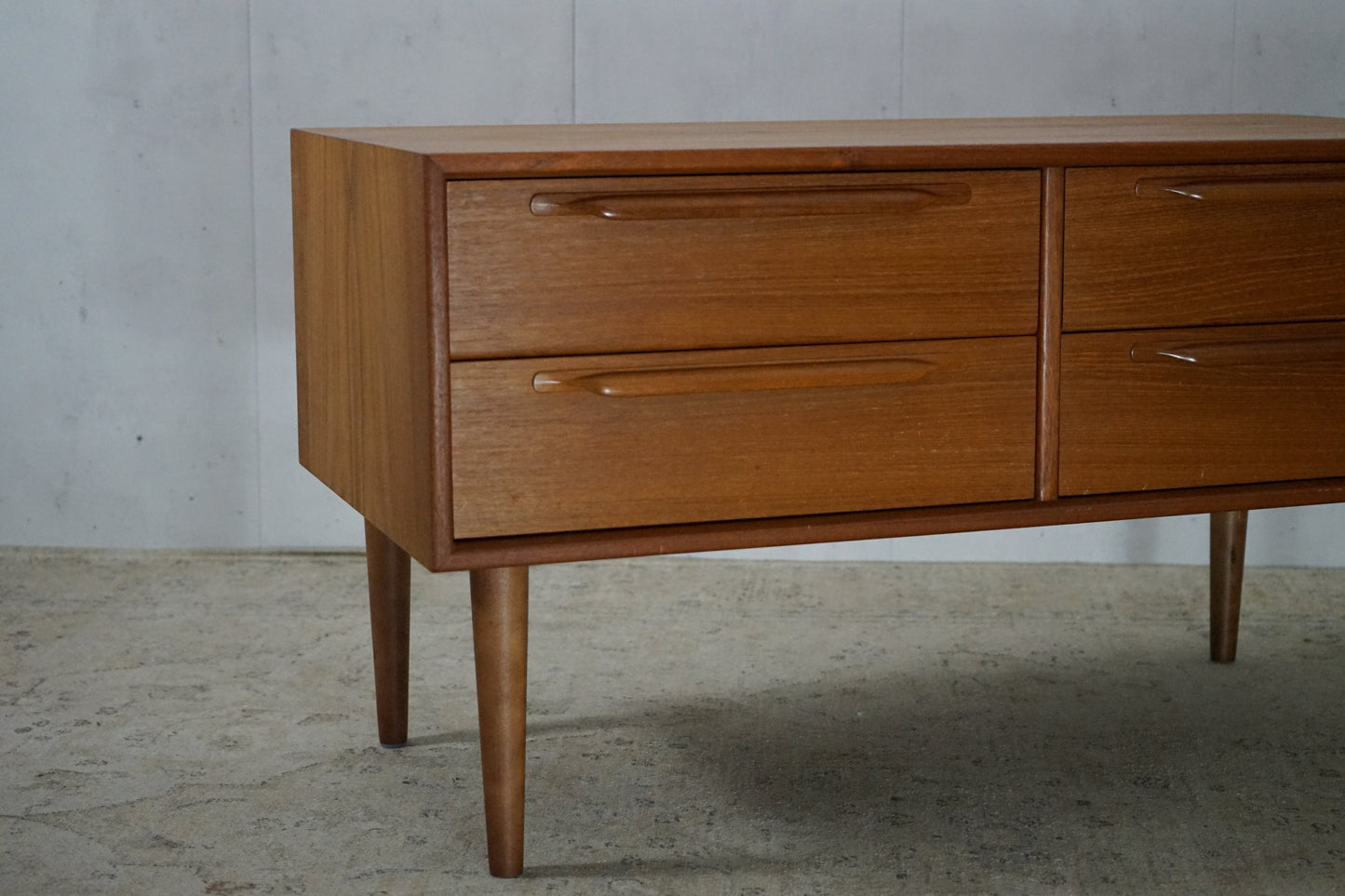 Teak Chest of Drawers Retro Danish Mid Century 110cm Vintage