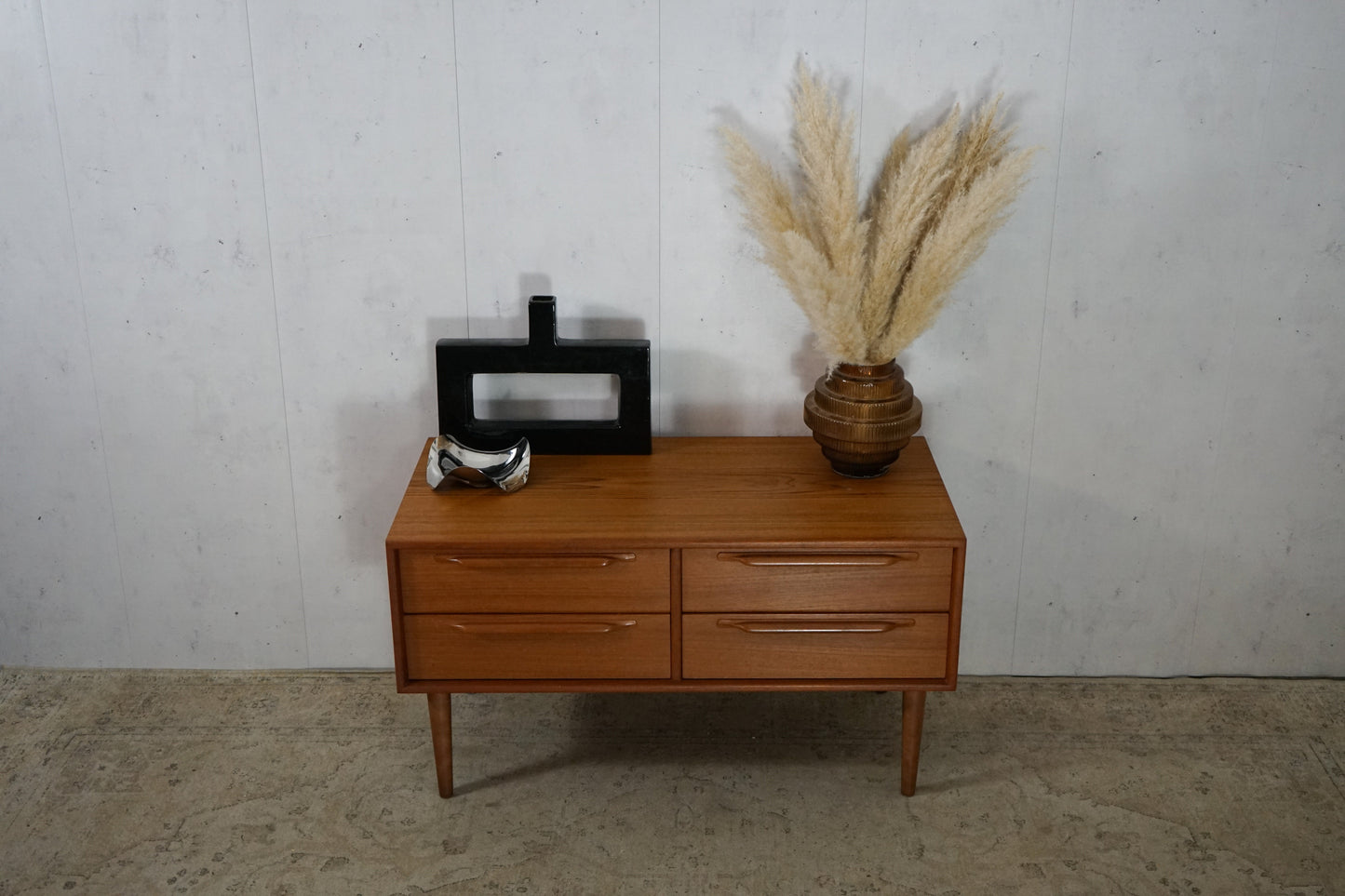 Teak Chest of Drawers Retro Danish Mid Century 110cm Vintage