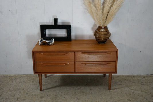 Teak Chest of Drawers Retro Danish Mid Century 110cm Vintage