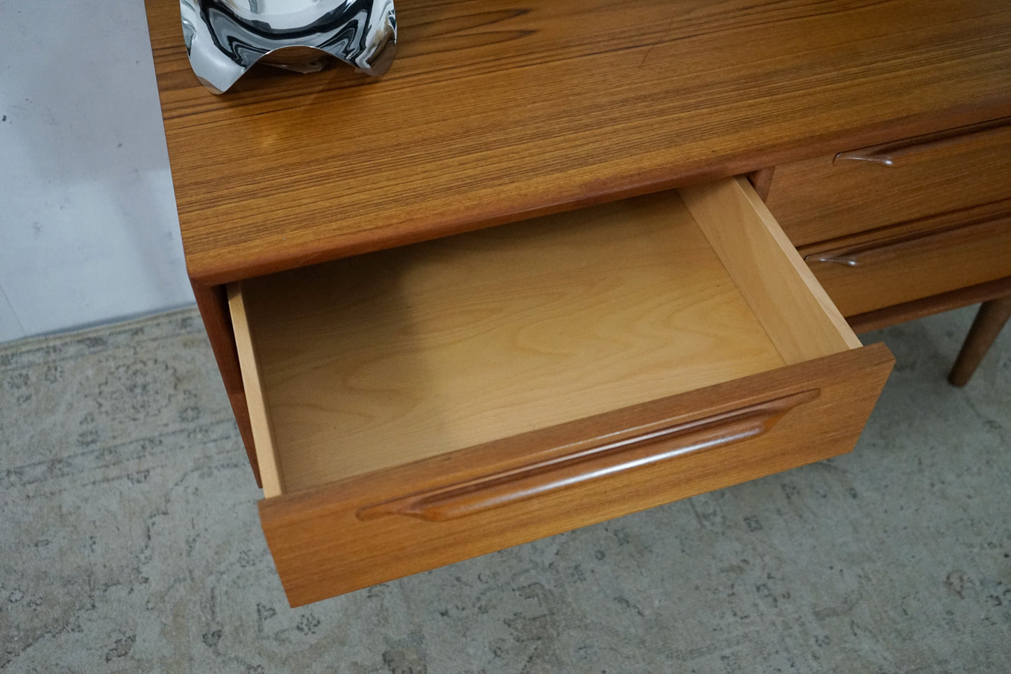 Teak Chest of Drawers Retro Danish Mid Century 110cm Vintage