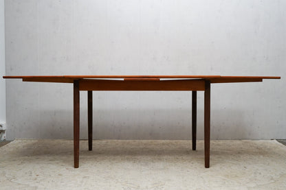 Extendable Teak Dining Table Danish Mid Century 119,5cm Vintage