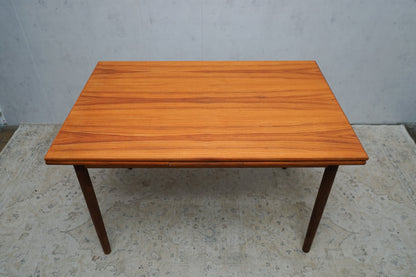 Table à manger extensible en teck danois Mid Century 119,5cm vintage