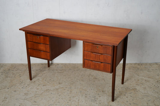 Teak Desk Table Danish Vintage 60s Mid Century