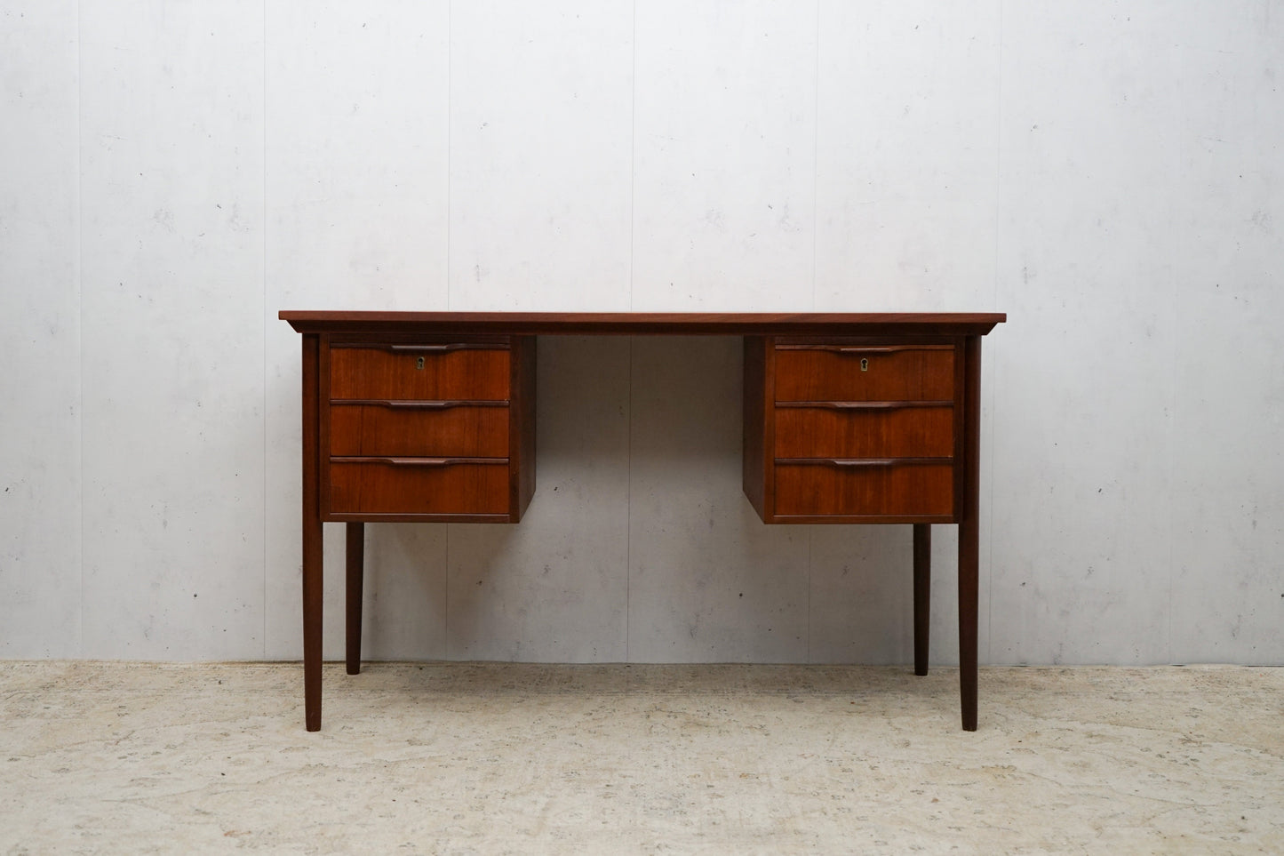 Teak Desk Table Danish Vintage 60s Mid Century