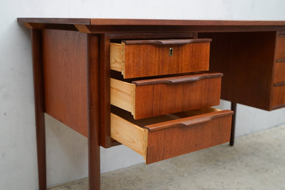 Teak Desk Table Danish Vintage 60s Mid Century