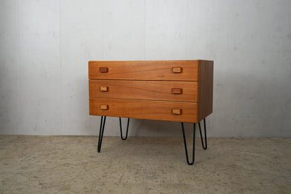 Teak Chest of Drawers Retro Danish Mid Century Hairpin 70cm Vintage