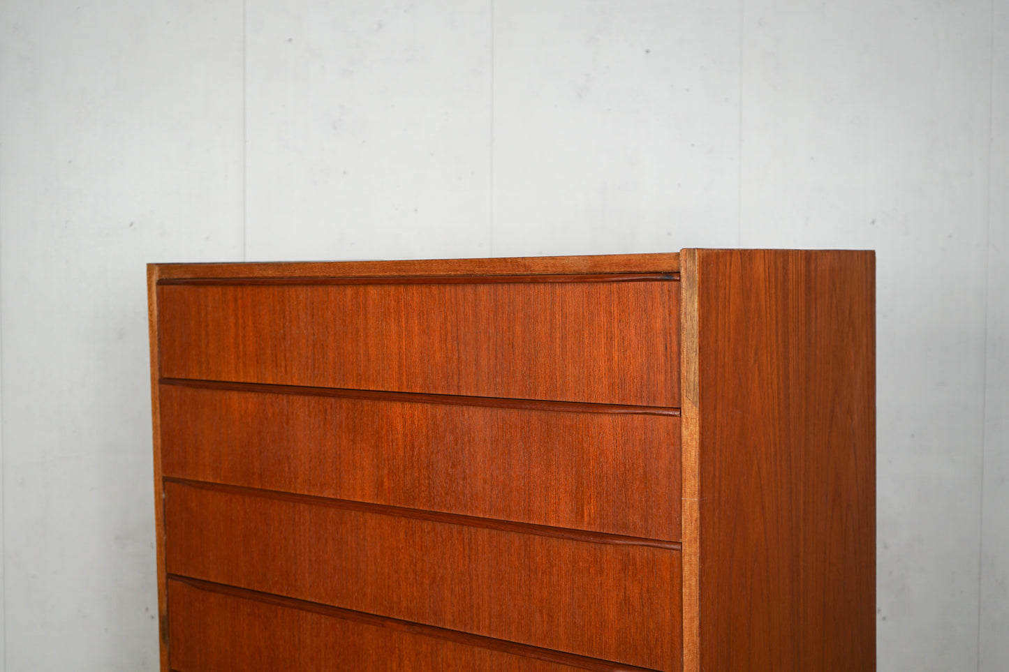 Teak chest of drawers Tallboy Retro Danish Vintage 60s Mid Century