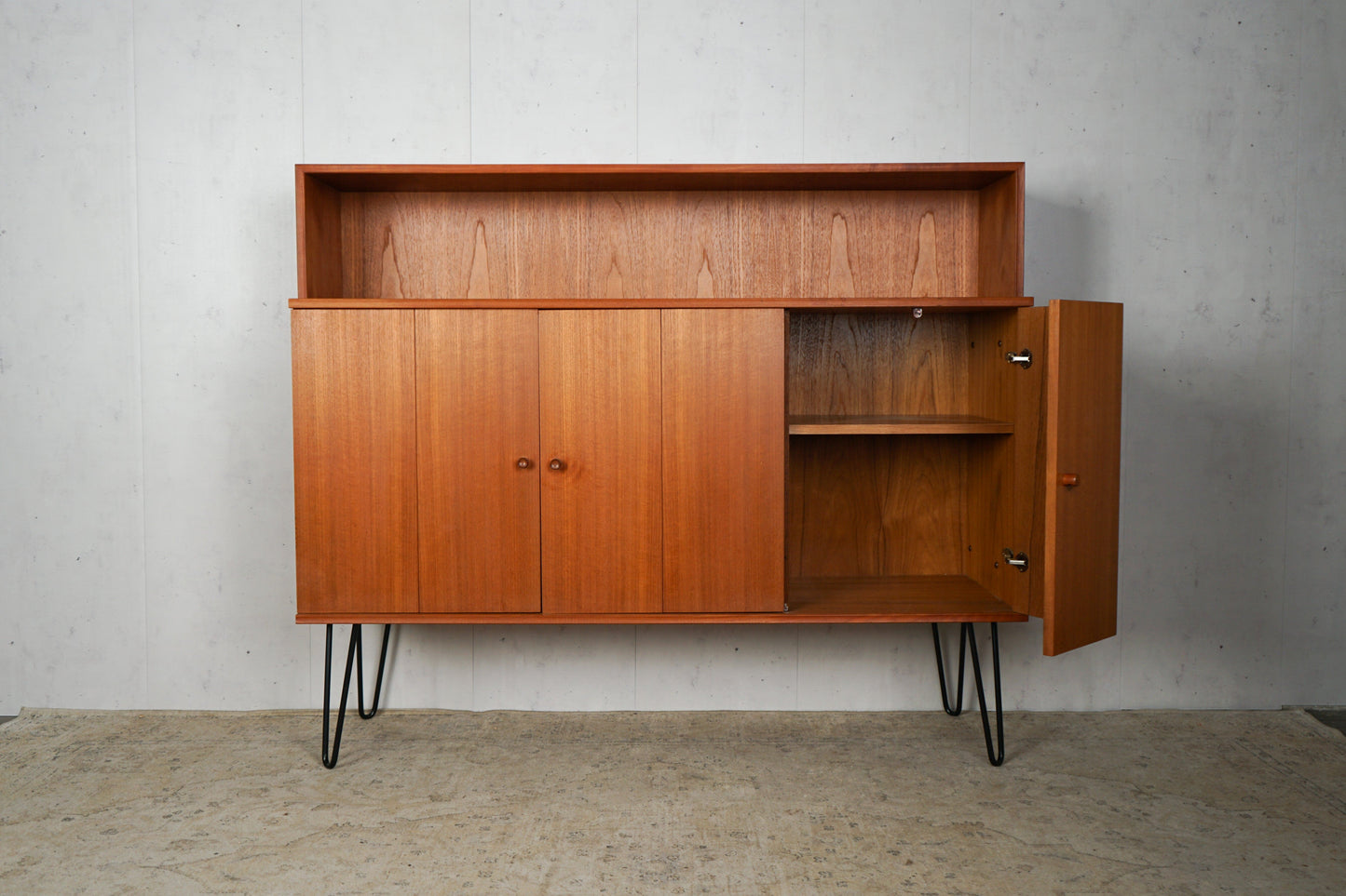 Teak Highboard Sideboard Dänisch Vintage 60er Mid Century - 2nd home