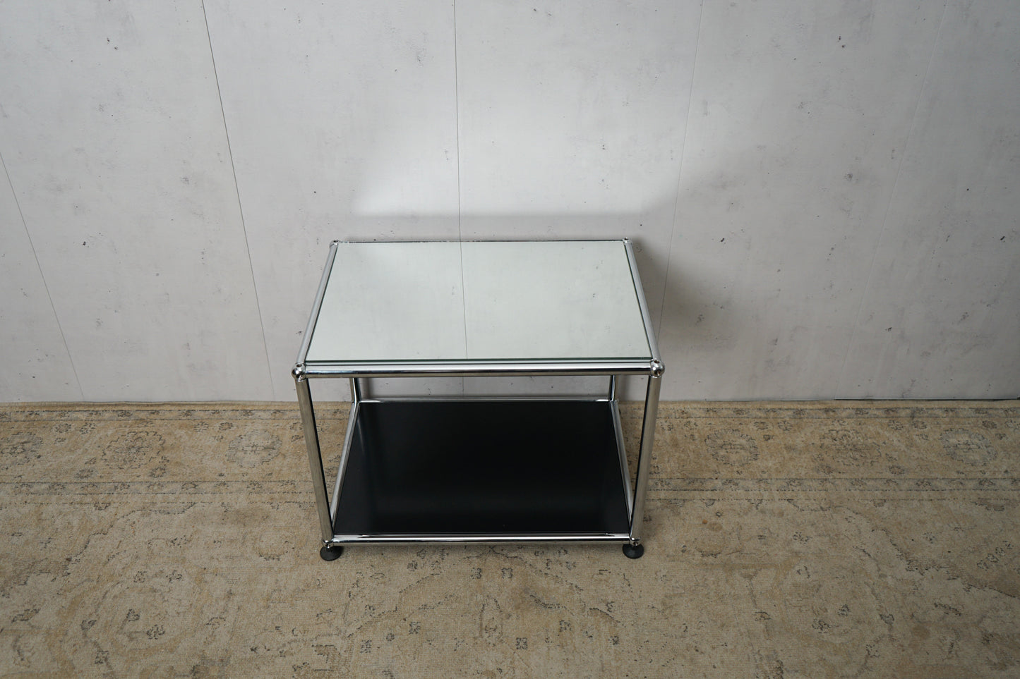 SET 2x USM Haller bedside tables mirror graphite black