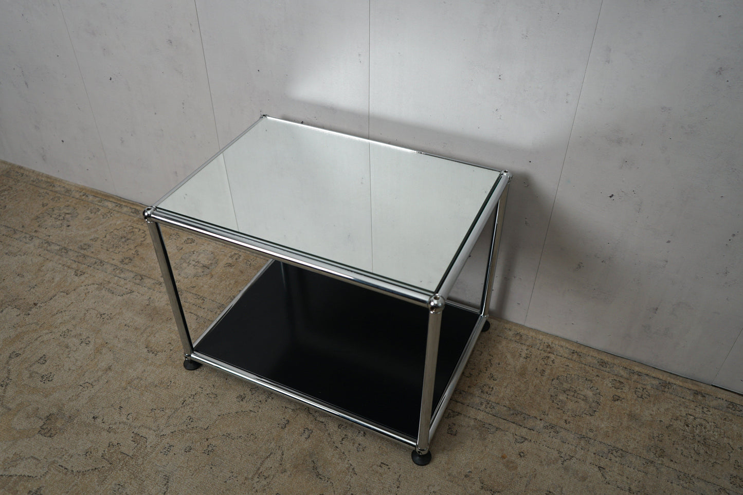 SET 2x USM Haller bedside tables mirror graphite black