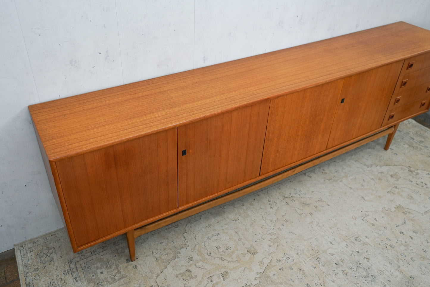 XXL Vintage Teak Sideboard Danish 60s Mid Century