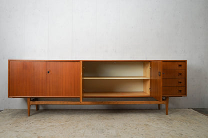 XXL Vintage Teak Sideboard Danish 60s Mid Century