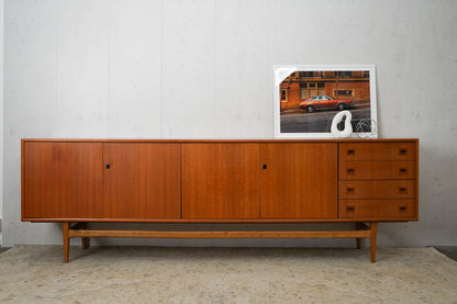 XXL Vintage Teak Sideboard Danish 60s Mid Century