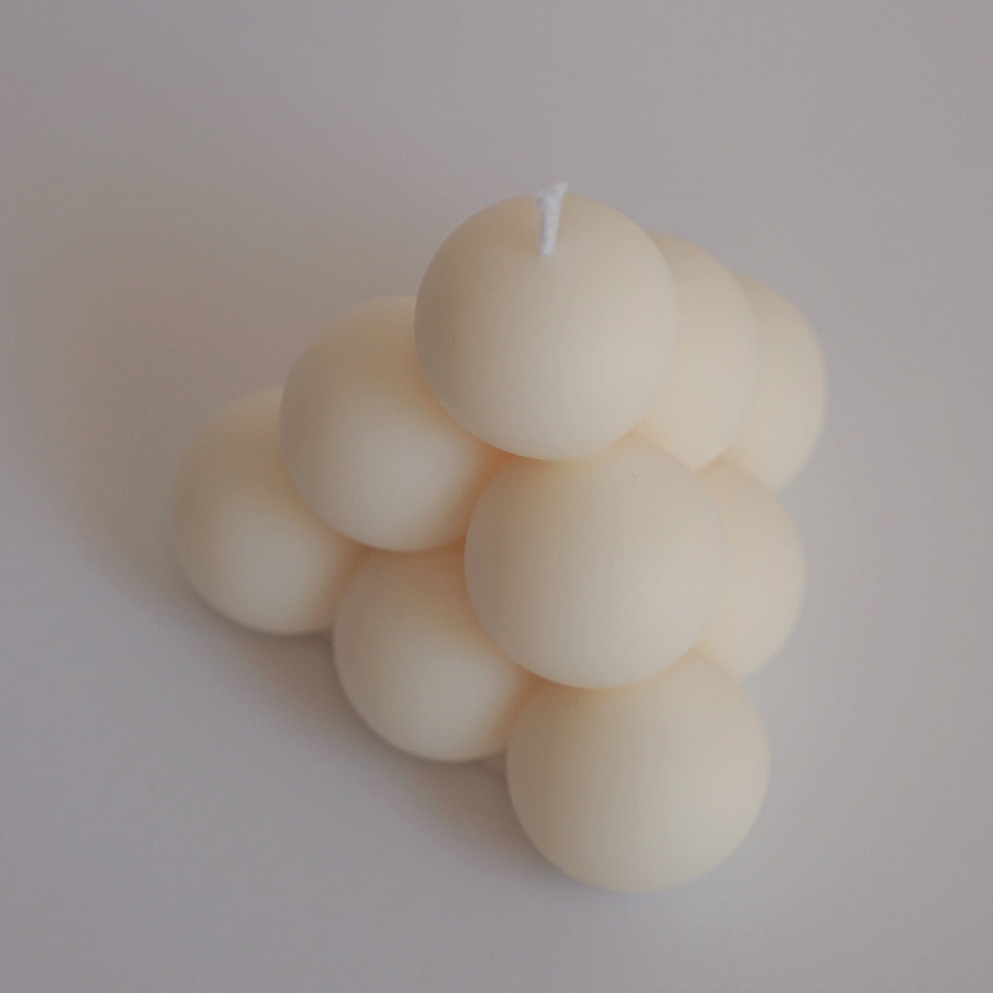 Handmade designer candle Pyramid Bubble