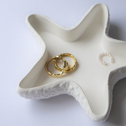 Handmade starfish jewelry bowl