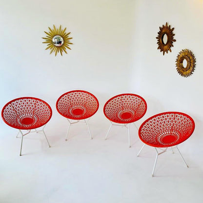 Balloon Chairs (Set von 4) zugeschrieben Fabio Fabiano und Michelange Panzini Vintage - 2nd home