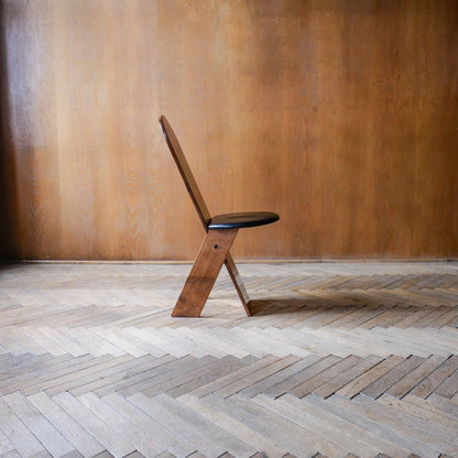 Ensemble de salle à manger exclusif en bois marron par Marco Zanuso pour Poggi Vintage