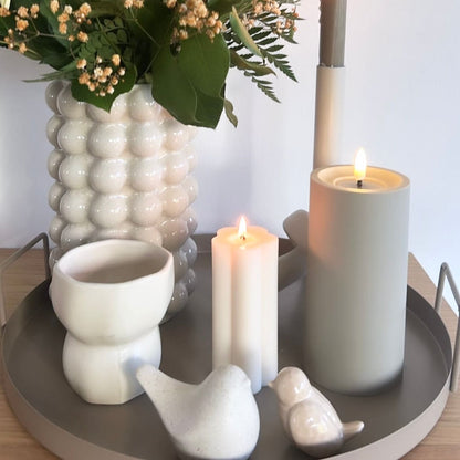 Handmade design candle flowers