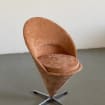 Ikonischer Verner Panton 'Cone' Chair peach von Vitra, 1950er Jahre Dänemark Vintage